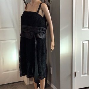 Glamorous…LAURAPLUS.  Black, satin strap, evening dress.   Sizw18W